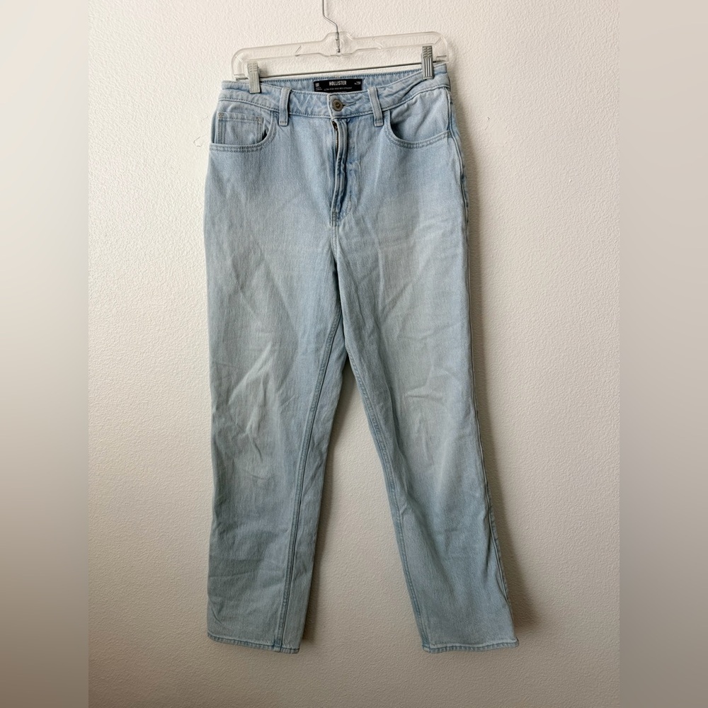 Hollister Women’s Blue Ultra High Rise Mom Stretch Jeans Pants Sz 8R/29